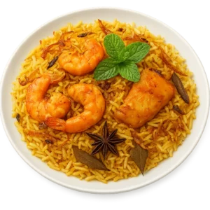 SEAFOOD BIRYANI 1